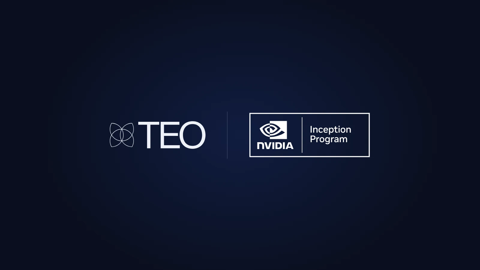 Third Eye Open (TEO) logo next to the NVIDIA Inception Program logo